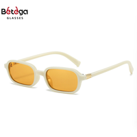 Bettega Lunettes de soleil transfrontalières à monture étroite Europe et États-Unis personnalité mode carré simple lunettes de soleil élégantes