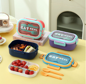 Lonchera de Plástico de Gran Capacidad de 40 oz, Apta para Microondas, de un Solo Nivel, Tipo Bento, Hermética, Calentable, con 2 Compartimentos, Libre de BPA - Product Image 6