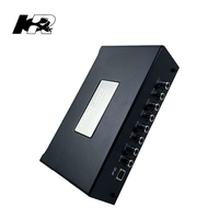 Amplificateur de puissance automobile dynamique de classe D 4 canaux 45W avec processeur audio intégré et réglage du système audio pour haut-parleurs de voiture