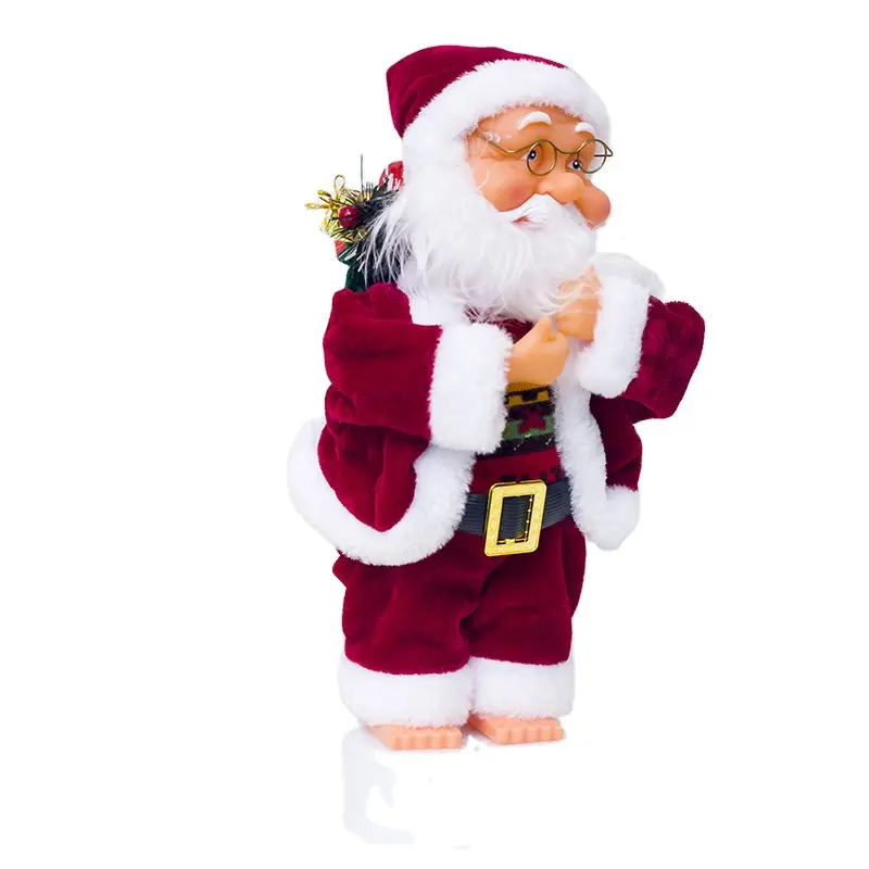 ตุ๊กตาซานตาคลอสตลก,ใหม่อุปกรณ์ตกแต่งคริสต์มาสตุ๊กตาดนตรีไฟฟ้าสุดสร้างสรรค์ถอดกางเกงได้