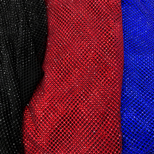 S556 mềm Diamante Rhinestone lưới căng tinh thể cá <span class=keywords><strong>Net</strong></span> đá lấp lánh kính lưới vải - Product Image 6