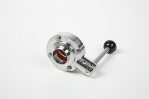 Vanne papillon sanitaire pneumatique en acier inoxydable 304/316L, à amortissement, connexion filetée, pour le contrôle du pétrole et du gaz, marque <span class=keywords><strong>KEJ</strong></span> - Product Image 3