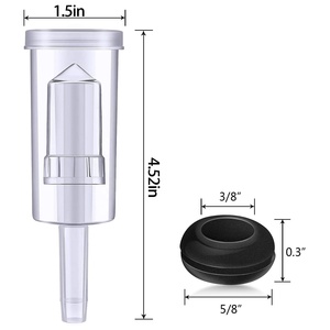 Homebrew Airlock Cerveza Vino, Ferment Carboy Cubo Cerradura de aire con ojal para cerveza casera - Product Image 4