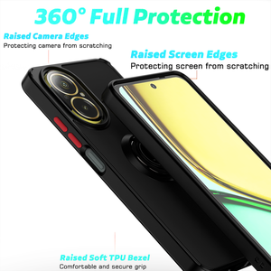 Coque de téléphone antichoc mate coque arrière hybride en Tpu souple avec support de bague magnétique pour Oppo <span class=keywords><strong>Realme</strong></span> C67 C55 C53 <span class=keywords><strong>C30</strong></span> - Product Image 2