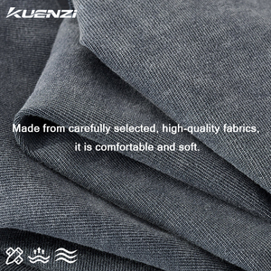 Camiseta Kuenzi para Hombre, 350GSM, 100% Algodón, Lavado Vintage, Color Limpio, Corte Amplio con Bordes Deshilachados, Estilo Urbano - Product Image 5