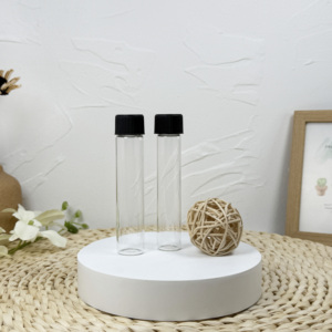 Factory Childproof Different Sizes Child Resistant <b>Glass</b> Tube for Prerolled Cigar <b>with</b> Child Proof Cap <b>Lid</b> Custom Print Label - Product Image 3