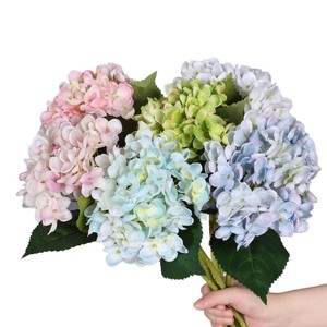 Bouquet de fleurs artificielles en soie Hortensia Meng Jie, fleurs blanches pour la décoration de la maison et des mariages - Product Image 5