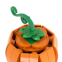Blocs de construction de dessin animé Citrouille d'Halloween, Modèle de voiture Citrouille Fat Tonny, Briques de fruits, Jouets en plastique MOC à assembler pour les festivals