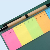 Ensemble de carnets spirales avec notes adhésives et règle, journal en papier kraft avec stylo, papeterie de bureau, fournitures scolaires, cadeau promotionnel d'entreprise