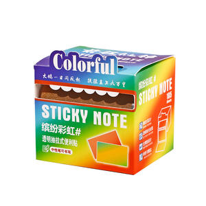 Nouvelles notes autocollantes avec languette de traction, blocs autocollants portables, parfaits pour marquer, indexer, prendre des notes, idéal pour l'école et le bureau - Product Image 1