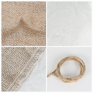 <span class=keywords><strong>Bolsa</strong></span> Ecológica de Yute con Cordón para Alimentos, Saco de Almacenamiento para Patatas, Arroz y Granos, Embalaje Agrícola Biodegradable - Product Image 5