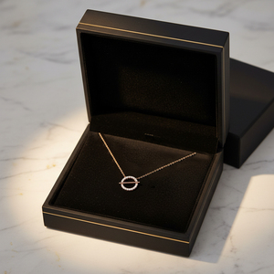 สร้อยคอจี้เพชรแท้ธรรมชาติ ดีไซน์หรูหรา งานแฮนด์เมด ทองคำแท้ 18K สีโรสโกลด์ คุณภาพสูง ขายส่ง รับออกแบบตามสั่ง - Product Image 6