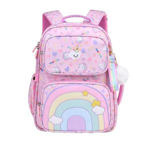 Large Capacity Cartoon School <b>Backpack</b> Zipper for Grade 1-3 <b>Children</b> Ergonomic Weight Relief Design Padded Straps Spine - Product Image 1