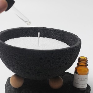 Pot à bougie en céramique style nordique simple, effet ciment, pour bougies en cire de sable DIY et bougies en cire de soja, idéal pour la <span class=keywords><strong>maison</strong></span> et l'hôtel, servant également de porte-bougie décoratif - Product Image 2