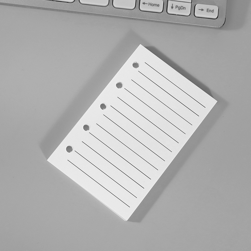 Papier à noyau de fil horizontal M5 blanc 40 pièces