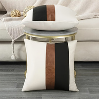 Housse de coussin décorative en velours doux et court, personnalisable avec logo, pour hôtel et maison, 45x45cm, vente en gros