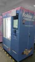 Distributeur automatique de produits frais multifonctionnel : cupcakes, sandwichs, sushis et macarons, service automatique pour les lieux commerciaux