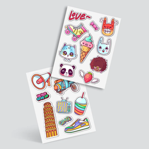 Pegatinas <span class=keywords><strong>Autoadhesivas</strong></span> de Papel Kraft con Purpurina Ecológicas Personalizadas con Gráficos de Animales - Product Image 5
