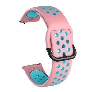 Correa de silicona para Samsung Galaxy <span class=keywords><strong>Watch</strong></span> Active <span class=keywords><strong>2</strong></span> <span class=keywords><strong>40mm</strong></span> 44mm/Galaxy <span class=keywords><strong>Watch</strong></span> 42mm 46mm para <span class=keywords><strong>Huawei</strong></span> <span class=keywords><strong>GT</strong></span> <span class=keywords><strong>2</strong></span> Correa de reloj 20 22mm de goma - Product Image 5