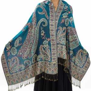 Ethnic Style Retro Jacquard Cashew Long <b>Women</b> Shawls Bohemian Autumn and Winter 70*180CM Lady's Big <b>Scarves</b> YHK0044 - Product Image 6