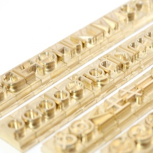 Troqueles de estampado en caliente de cuero de diseño personalizado, letras para estampado en caliente, molde de fuente personalizada para símbolos - Product Image 2