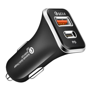 D2751 <span class=keywords><strong>Cargador</strong></span> de Auto <span class=keywords><strong>USB</strong></span> de 36W con Doble Puerto, Carga 3.0, Elegante, PD20W+QC 18W - Product Image 1