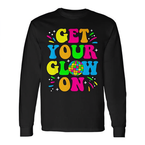 Camiseta de Manga Larga Unisex con Cuello Redondo y Estampado Digital para Fiestas, Haz Brillo en la Atención - Product Image 2