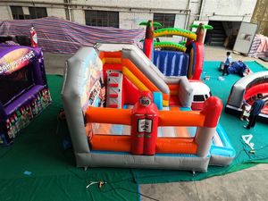 Nhà máy trẻ em bên cho thuê sân chơi lâu đài nhảy nhà bị trả lại thương mại <span class=keywords><strong>Train</strong></span> <span class=keywords><strong>Inflatable</strong></span> Bouncer lâu đài trượt Combo - Product Image 5