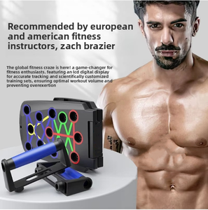 Ensemble d'entraînement musculaire portable multifonctionnel en ABS pour la maison, avec barre pliable et plaque de préhension pour abdominaux - Product Image 4