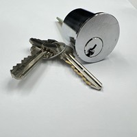 Cilindro de Cerradura con Logotipo Personalizado en Color, Perfil Europeo, Estilo Americano, Llave Fabricada en Taiwán, Embalaje Personalizado