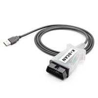 Câble de diagnostic USB/OBD2 K+DCAN avec puce FT232 9241 bleu/noir pour outil de diagnostic BMW E Chassis
