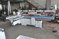Scies à bois multifonctionnelles à double lame automatique en MDF de 3.2m à table coulissante