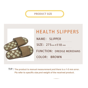 Jade Pierre Massage Pantoufles Réflexologie Des Pieds <span class=keywords><strong>Acupression</strong></span> Sandales Chaussures pour Pied Acupoint Activation Réflexologie Soins Des Pieds - Product Image 2