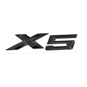 Groothandel Custom Abs Plastic Blanco Chroom 3d Auto Embleem Logo Stickers Voor X5 V6 4X4 Letters