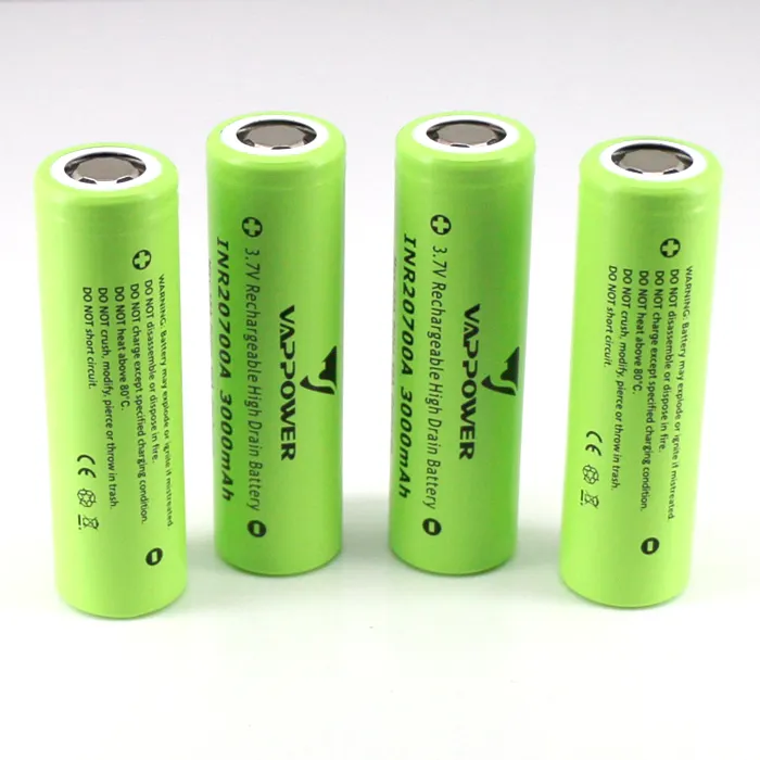 INR20700A 3000mAh 35A High Drain Battery 50A Pulse Good working condition pile and alkaline No5/7 1.5V battery for radios