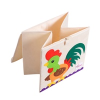 Poubelle en tissu pliable du fournisseur d'or de l'industrie du plomb Boîte de rangement de placard pliable Couvercle Solution de rangement de placard pour animaux fonctionnelle