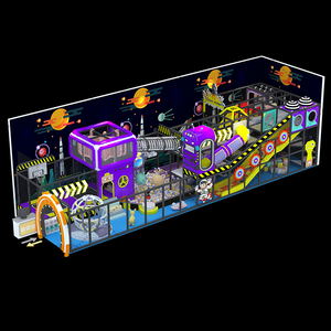 Parque Infantil Interior Lleno de Aventuras con Barras de Agarraderas, Castillo Inflable y Caja de Arena para Uso Doméstico, Escolar o Comercial, con Temática y Colores Personalizables - Product Image 4