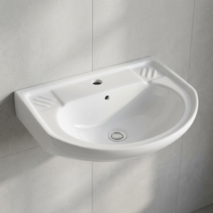 Lavabo de pedestal para el hogar del hotel, lavabo con fregadero independiente, Baño de cerámica, baño de inodoro de hotel de un solo orificio - Product Image 1