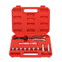 Ensemble d'outils de réparation automobile rouge Kit d'installation de dissolvant de joint de soupape 11 pièces