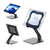 Nouveau support pliable en alliage d'aluminium pour tablette PC, support de jeu pour ordinateur portable, support de refroidissement creux pour iPad