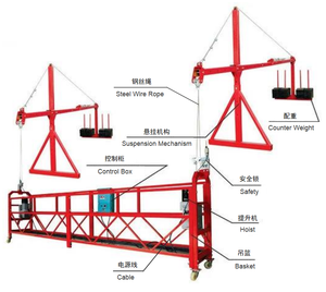Elevador de trabajo aéreo industrial moderno ZLP800 Plataforma DE TRABAJO suspendida eléctrica de aluminio Equipo de limpieza de construcción de <span class=keywords><strong>fachada</strong></span> de gran altura - Product Image 1