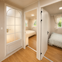 Maison conteneur de luxe extensible de 40 pieds, pliable, préfabriquée en acier, avec salle de bain et cuisine, logement temporaire, hôtel moderne