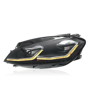 Nuovo gruppo faro 12V <span class=keywords><strong>LED</strong></span> per 13-17 Golf 7 luci diurne e indicatori di direzione fluenti temperatura colore 6000K - Product Image 3