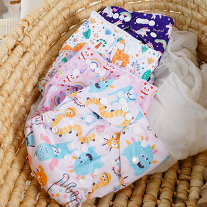 Couches lavables pour bébé impression numérique motifs mignons imperméable poche <span class=keywords><strong>unique</strong></span> réutilisable <span class=keywords><strong>lavable</strong></span> <span class=keywords><strong>taille</strong></span> <span class=keywords><strong>unique</strong></span> microfibre douce - Product Image 6