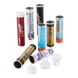 หลอดเม็ดฟู่แบบมีวิตามิน,หลอดแท็บเล็ตสกัดชาเขียวแคลเซียมพร้อมวิตามินอลูมิเนียม - Product Image 1