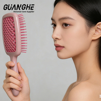 Peignes de massage du cuir chevelu à dents larges en plastique et peignes à démêler - Modèle Guanghe DHB-02, peigne portable courant de Liaoning