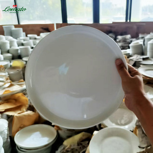 Plato Plano de Cerámica Blanco con Borde Grueso, Plato Principal, Plato para Postre, Plato para Cumpleaños, Logotipo Personalizado, Venta al Por Mayor de Fábrica - Product Image 6
