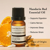 Huile Essentielle de Mandarine Rouge Bio 100% Pure Naturelle Extrait de Peau de Fruit Citrus Reticulata Blanco Frais Antioxydant Aromathérapie