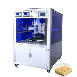 Otomatik ultrasonik gıda kek kesici yatay düğün pastası kesme makinası kek kesme makinası