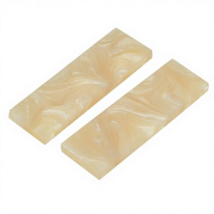 En gros, manches de couteau en résine faits main personnalisés, ensembles de couteaux sur mesure, forme rectangulaire, objets d'art de collection, marque FAIZA CRAFT, prix bas - Product Image 1